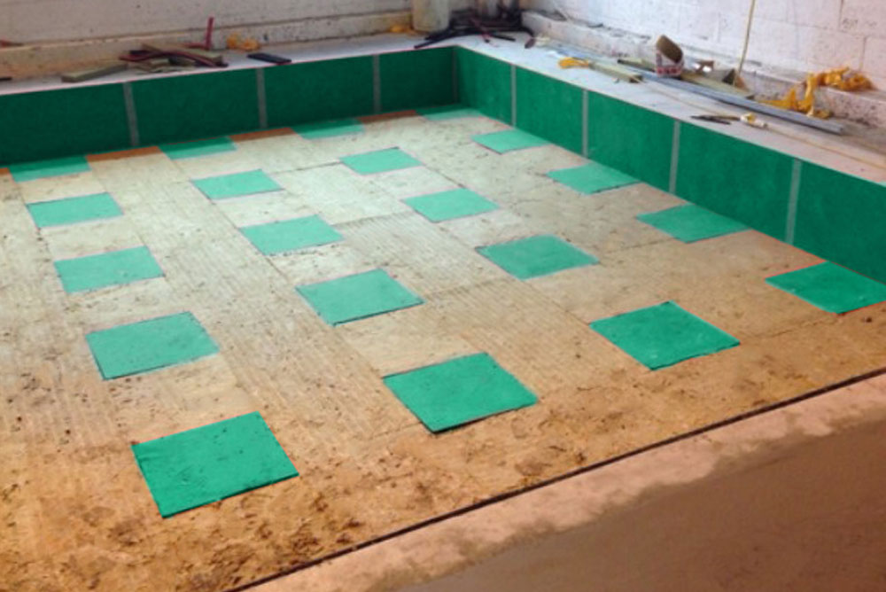 Isolamento vibrazioni sala macchine