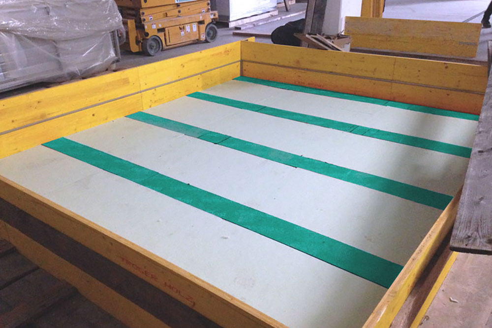 Soluzione antivibrante per sala tecnica dell'ospedale di Bolzano