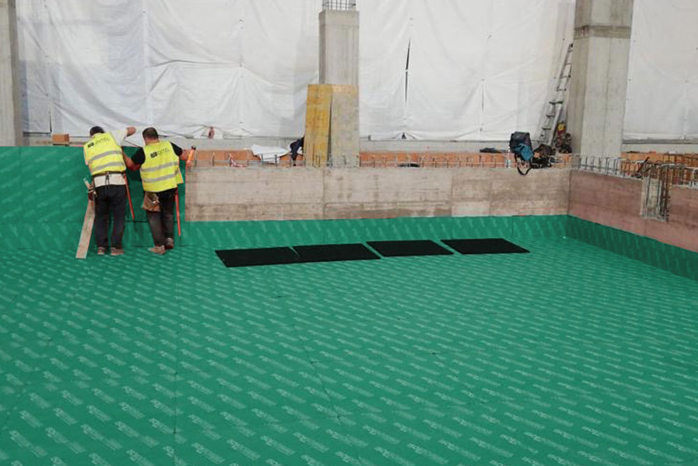 Smorzamento vibrazioni basamento banco prova motori - Avio Aero