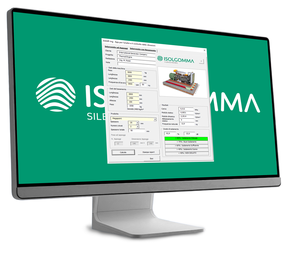 software-per-controllo-delle-vibrazioni Software DAMP-Ing Isolgomma per il controllo delle vibrazioni